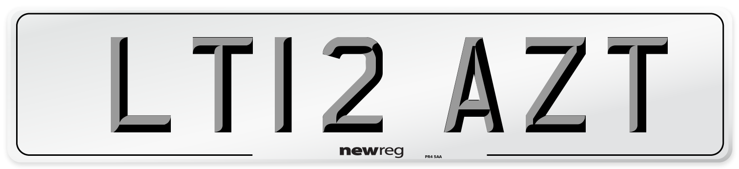 LT12 AZT Number Plate from New Reg